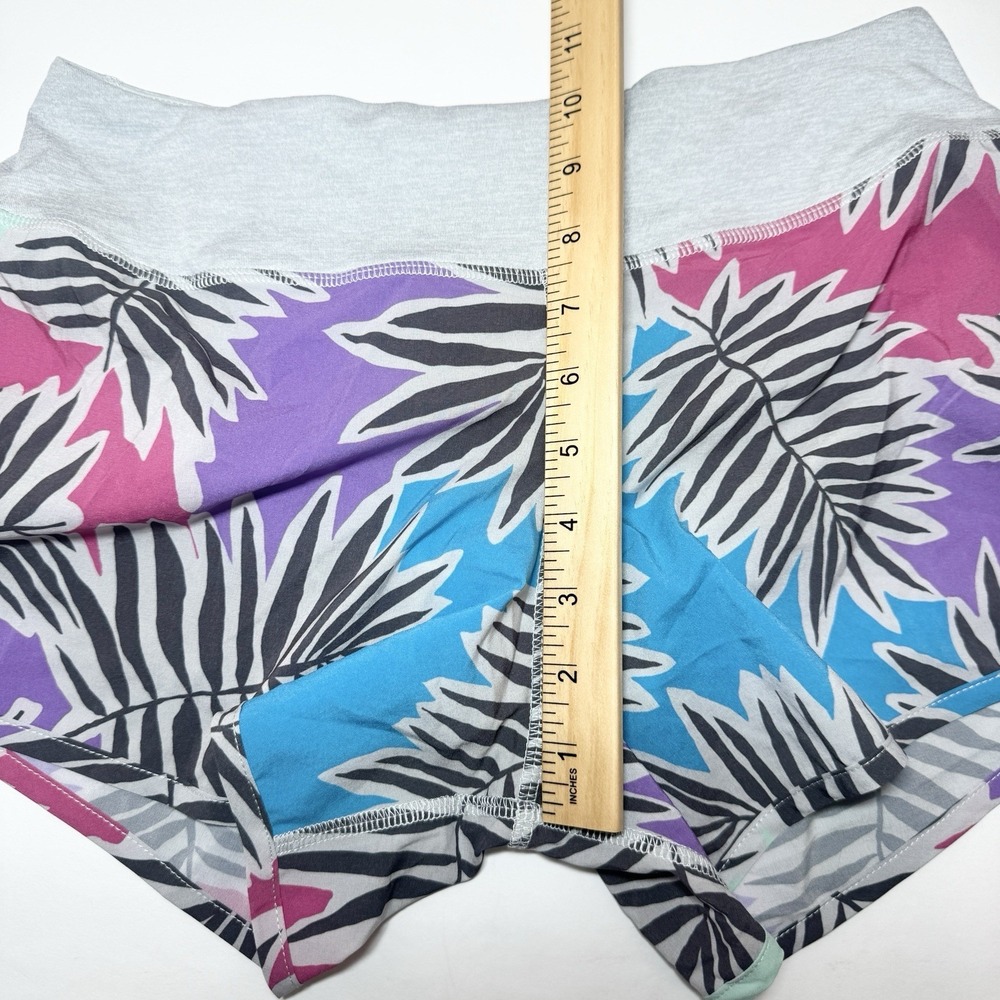 Rabbit Running Shorts Womens Small Hopper 4" Lined Colorful Lightweight Stretch - Picture 9 of 10